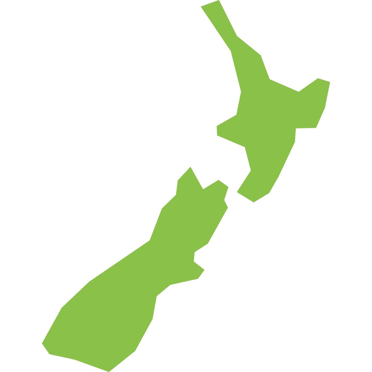 Kart over new zealand png
