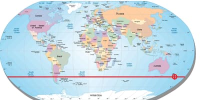Kart over new zealand latitude